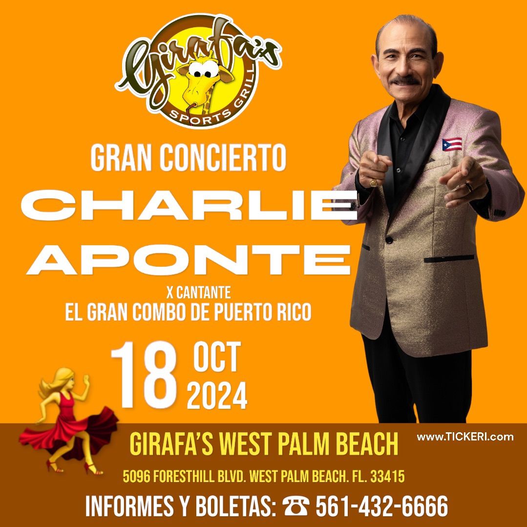 CHARLIE APONTE en Concierto en WEST PALM BEACH 