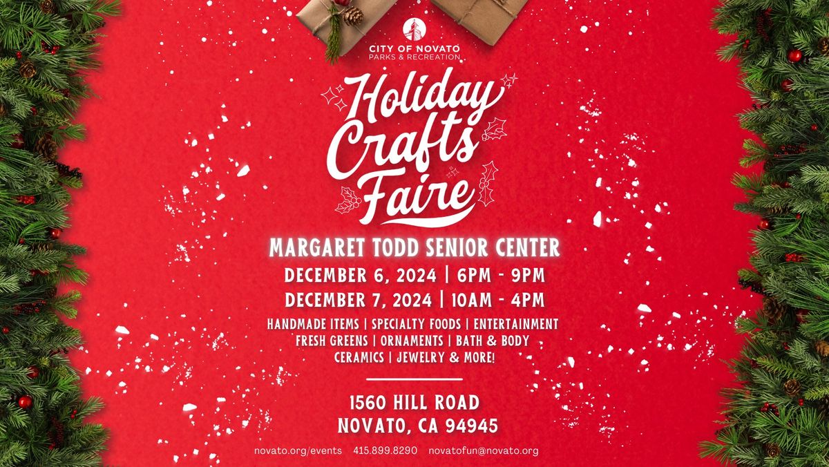 2024 City of Novato Holiday Crafts Faire