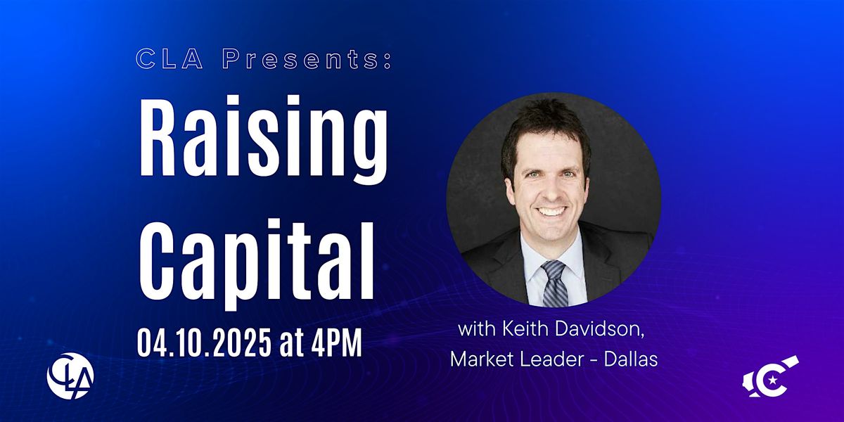 CLA Presents: Raising Capital over Happy Hour