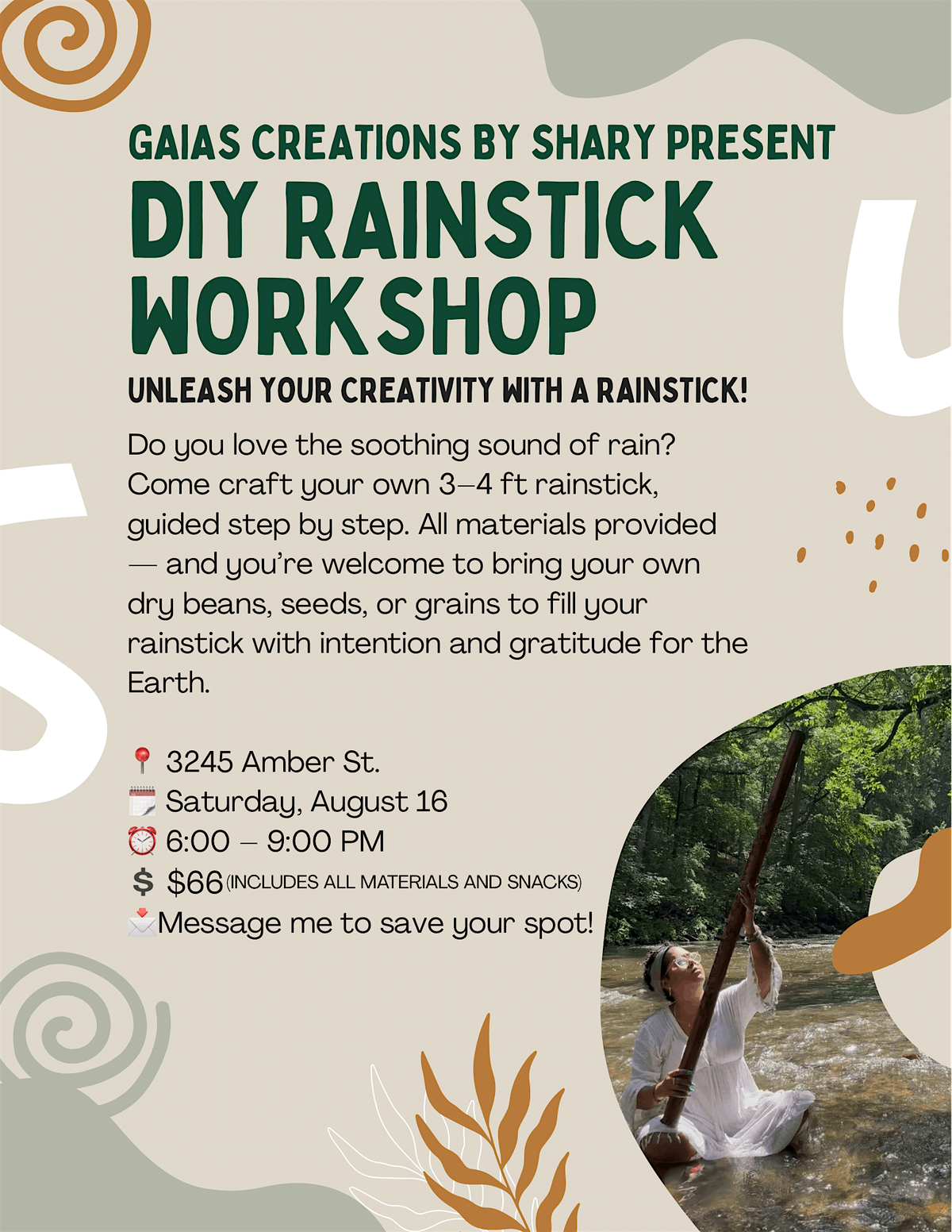 DIY Rain Stick Workshop