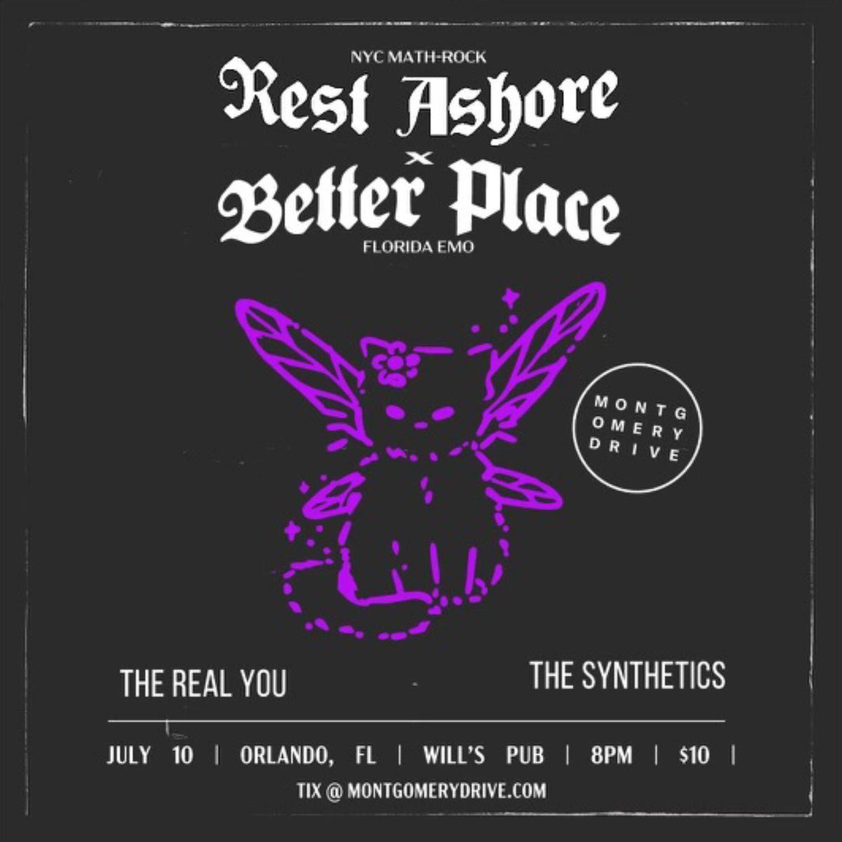 Rest Ashore and Better Place with The Real You and The Synthetics at Will\u2019s Pub - Orlando, FL