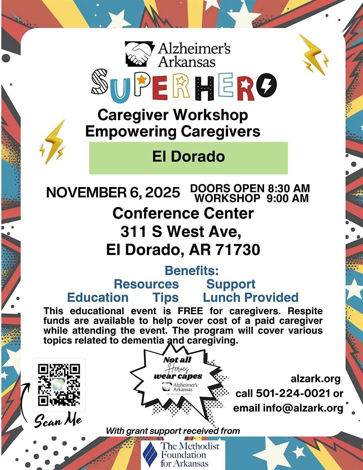 ALZARK Caregiver Workshop- El Dorado