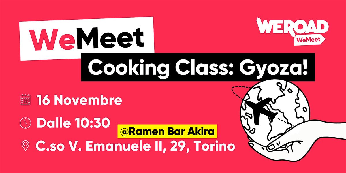 WeMeet | Cooking Class: Gyoza!