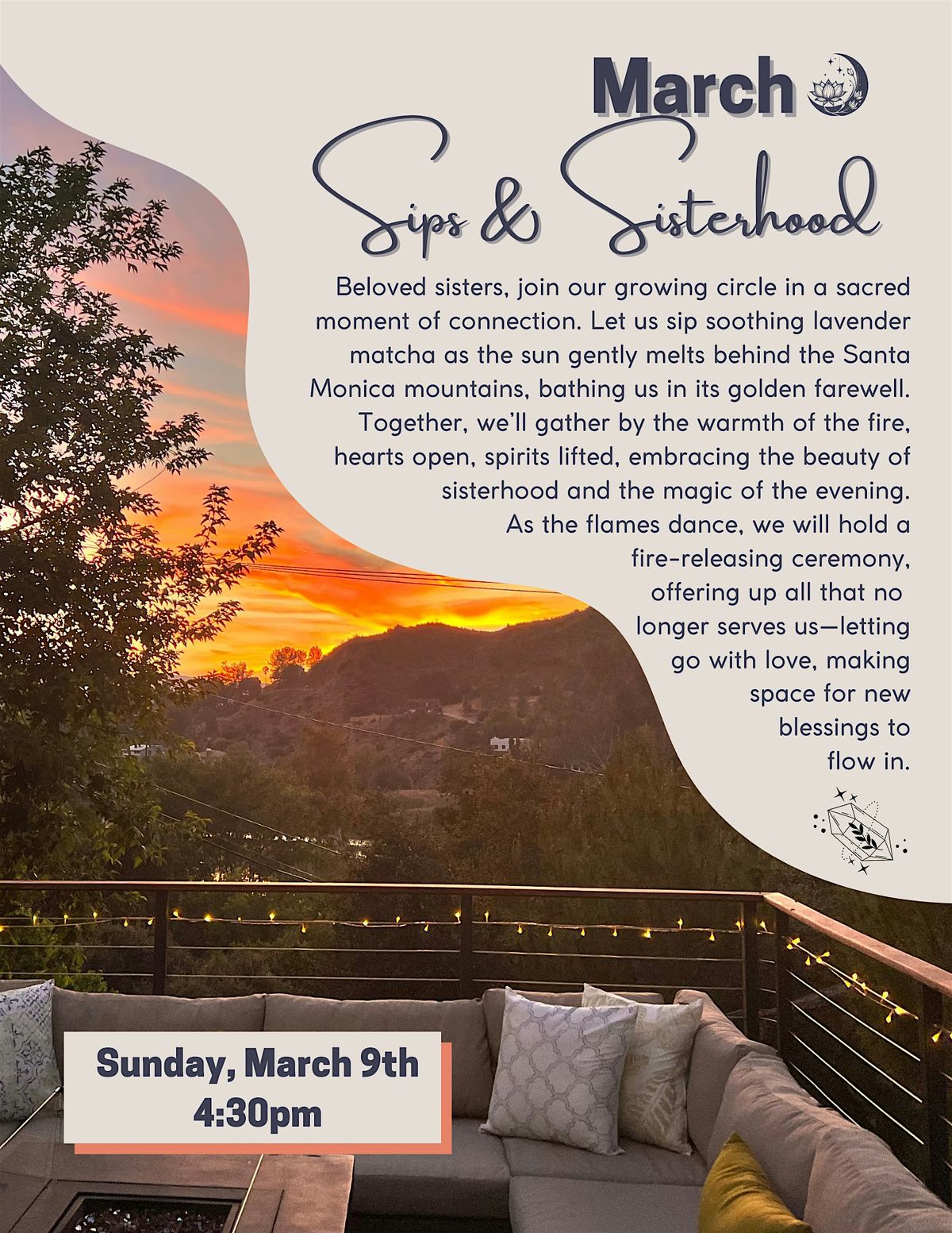 March Sips & Sisterhood: A Magical Evening of Release & Renewal