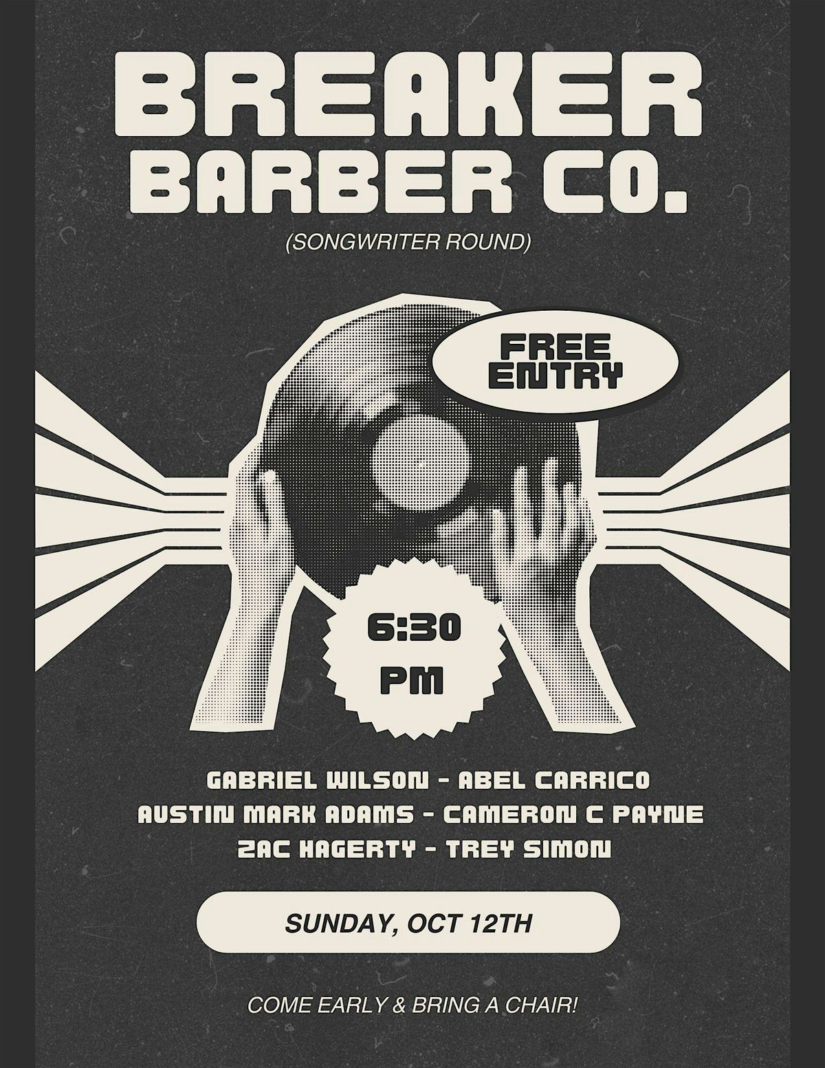 Breaker Barber Co. Songwriter Round