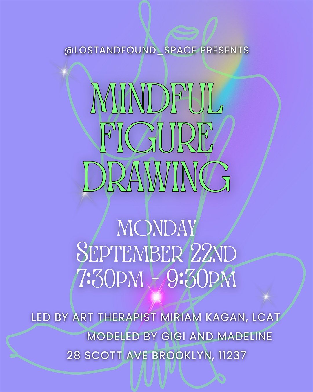 Mindful Figure Drawing - Featuring 2 Models! All Materials Provided
