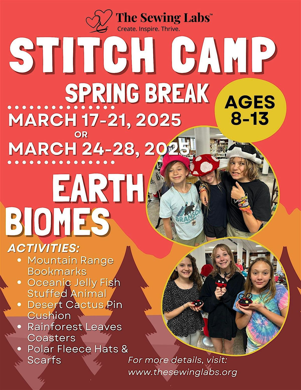 Stitch Camp Spring Break! - Earth Biomes Edition