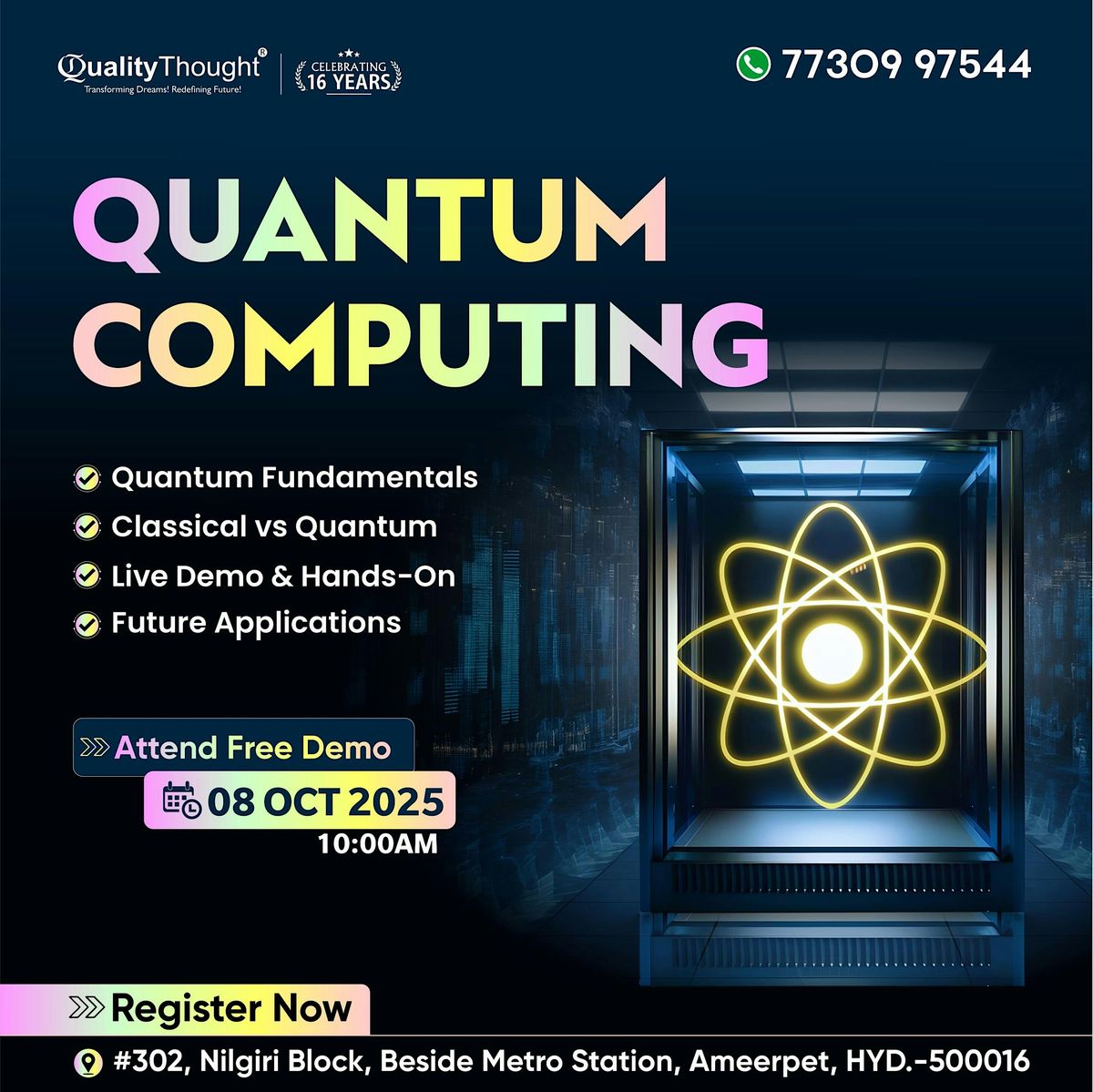 Quantum Computing Training Demo[Online\/Offline]- Quality Thought