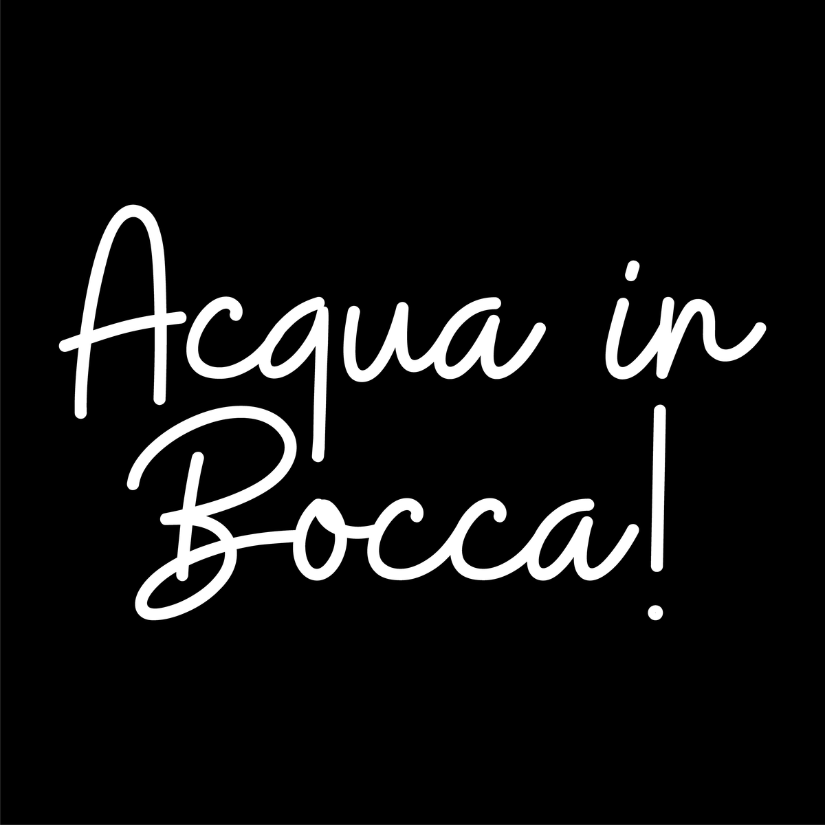 Acqua in Bocca! Silenzio ai pregiudizi