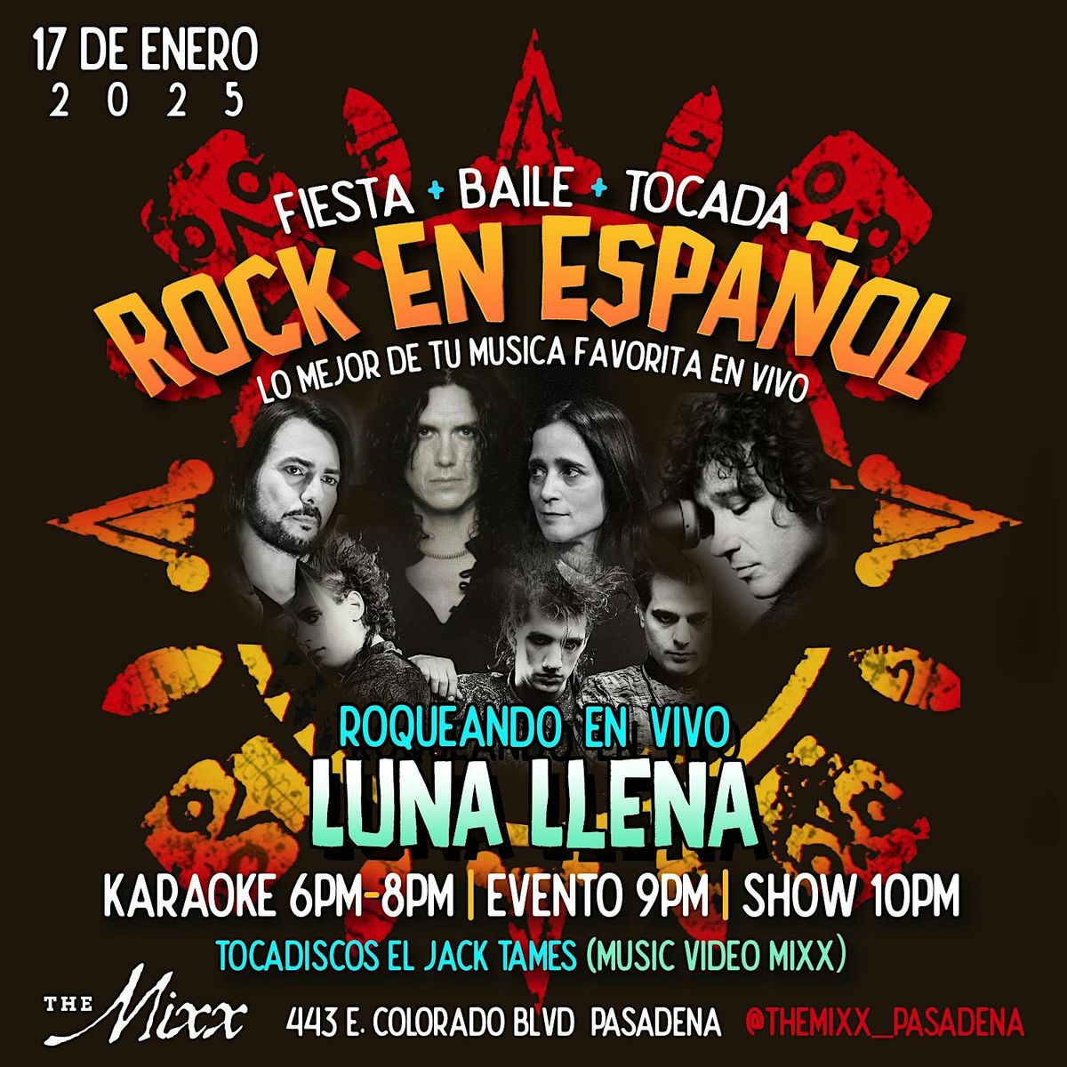 Noche de Rock En Espa\u00f1ol con Luna Llena en VIVO