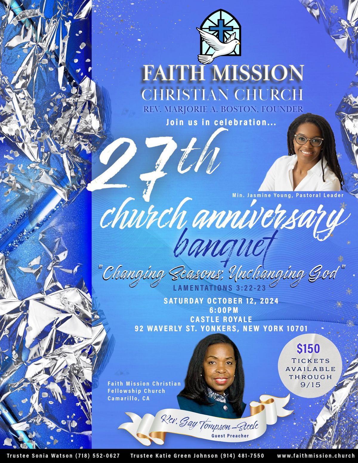 27th Church Anniversary Celebration! 