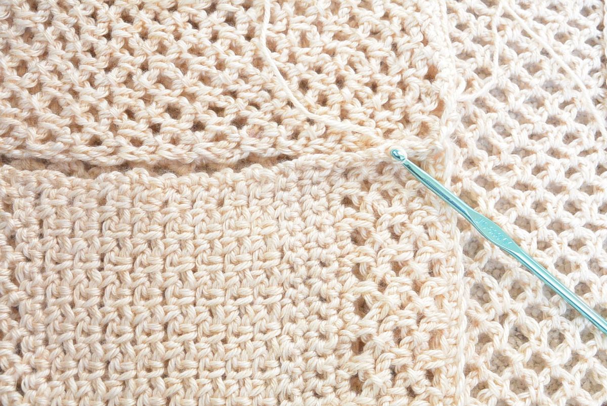 Crochet Mesh Sleeves