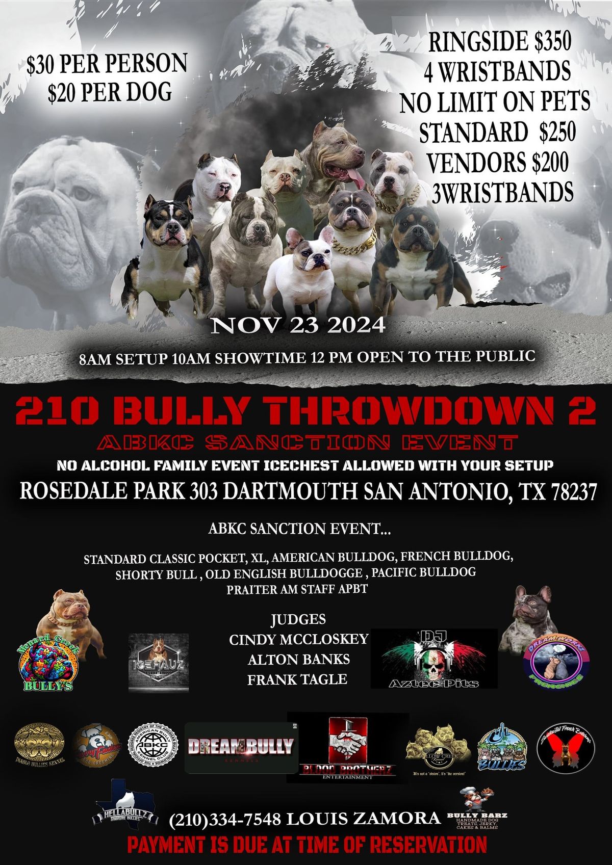 210 bully throwdown 2-3 abkc sanction event 