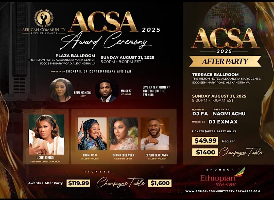 Afrobeats  & Amapiano Dance Party @ ACSA  After-Party (Starting $50.00)