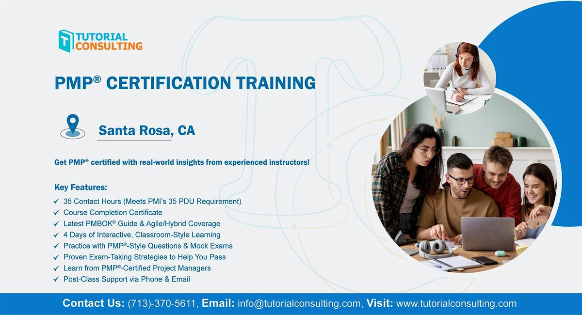 PMP Classroom Program \u2013 Get Certified  in Santa Rosa, CA