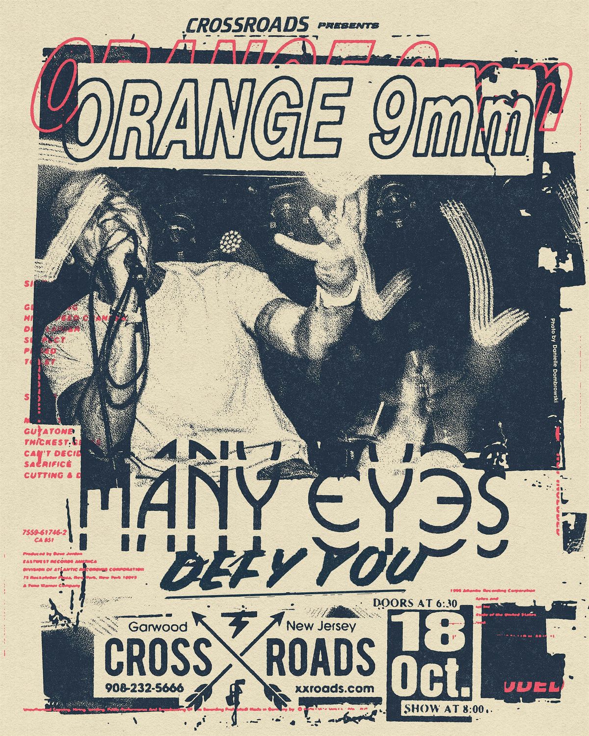 Orange 9mm w\/ Many Eyes, & Defy You at Crossroads