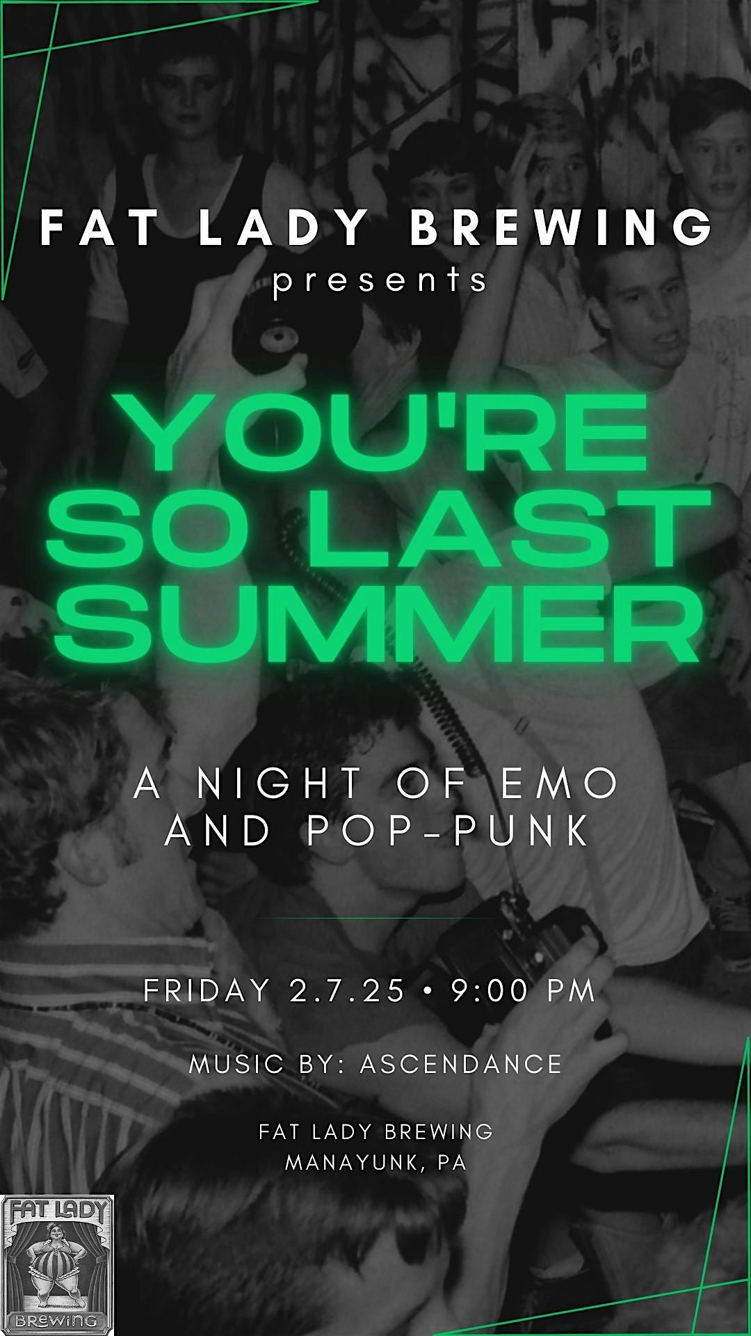 Emo Night at Fat Lady Brewing in Manayunk