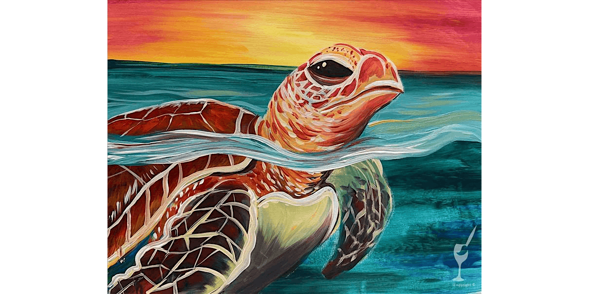 Beautiful Sea Turtle - Paint and Sip in Denver | Classpop!\u2122