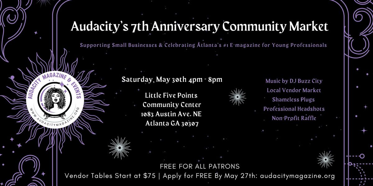 Audacity's 7th Anniversary Community Market