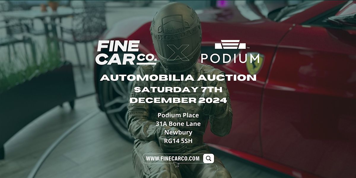 Fine Car Co x Podium Automobilia Auction