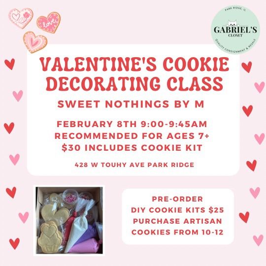 Valentine\u2019s Day Cookie Decorating Class