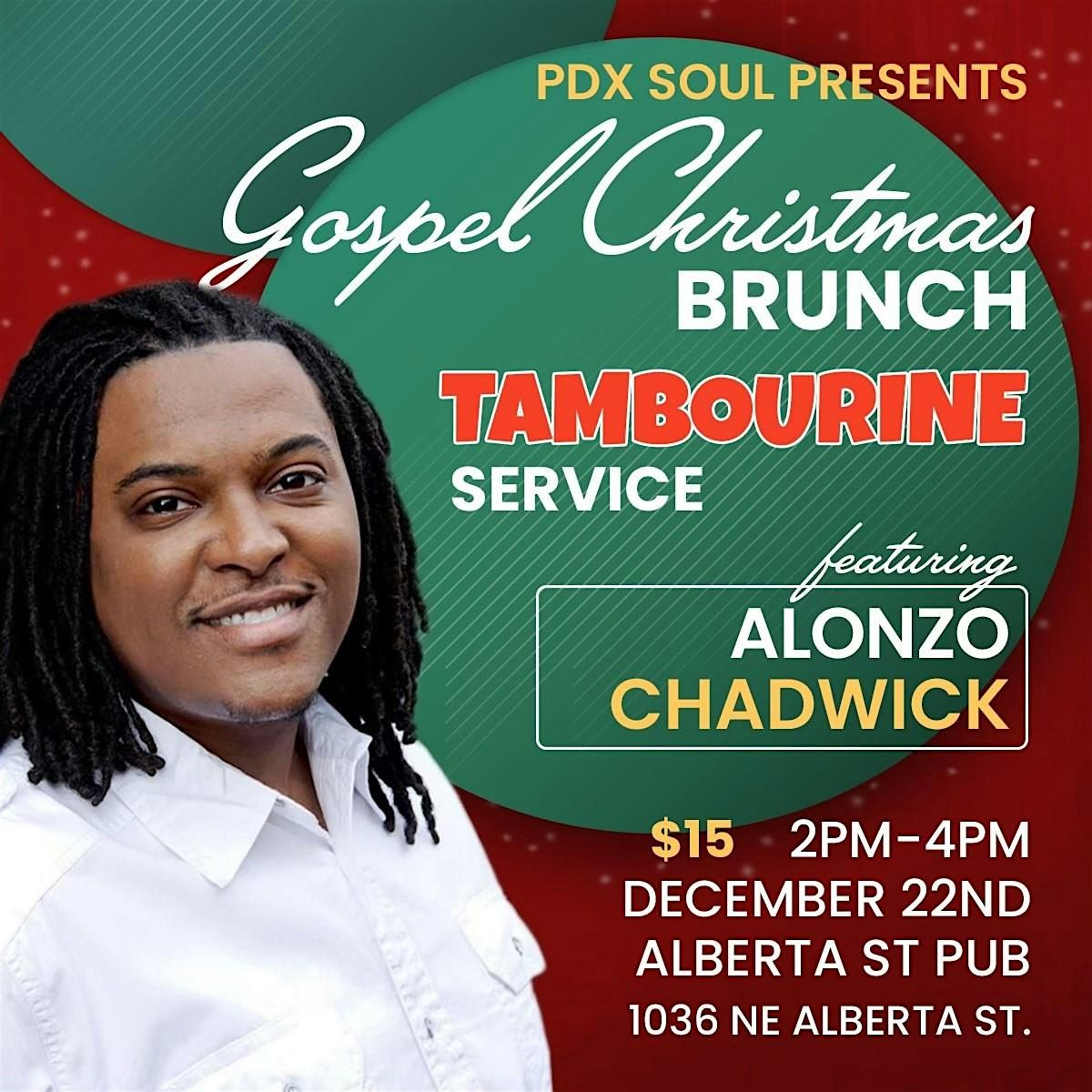 Gospel Christmas Brunch - Tambourine Service Featuring Alonzo Chadwick