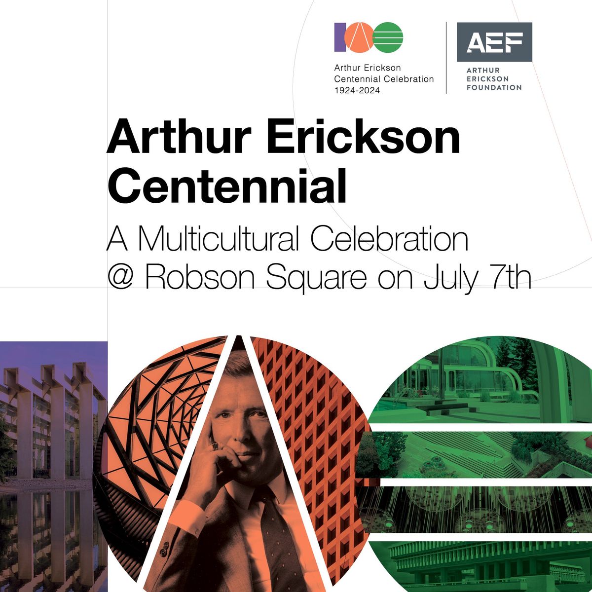 Free Arthur Erickson Centennial Celebration at Robson Square