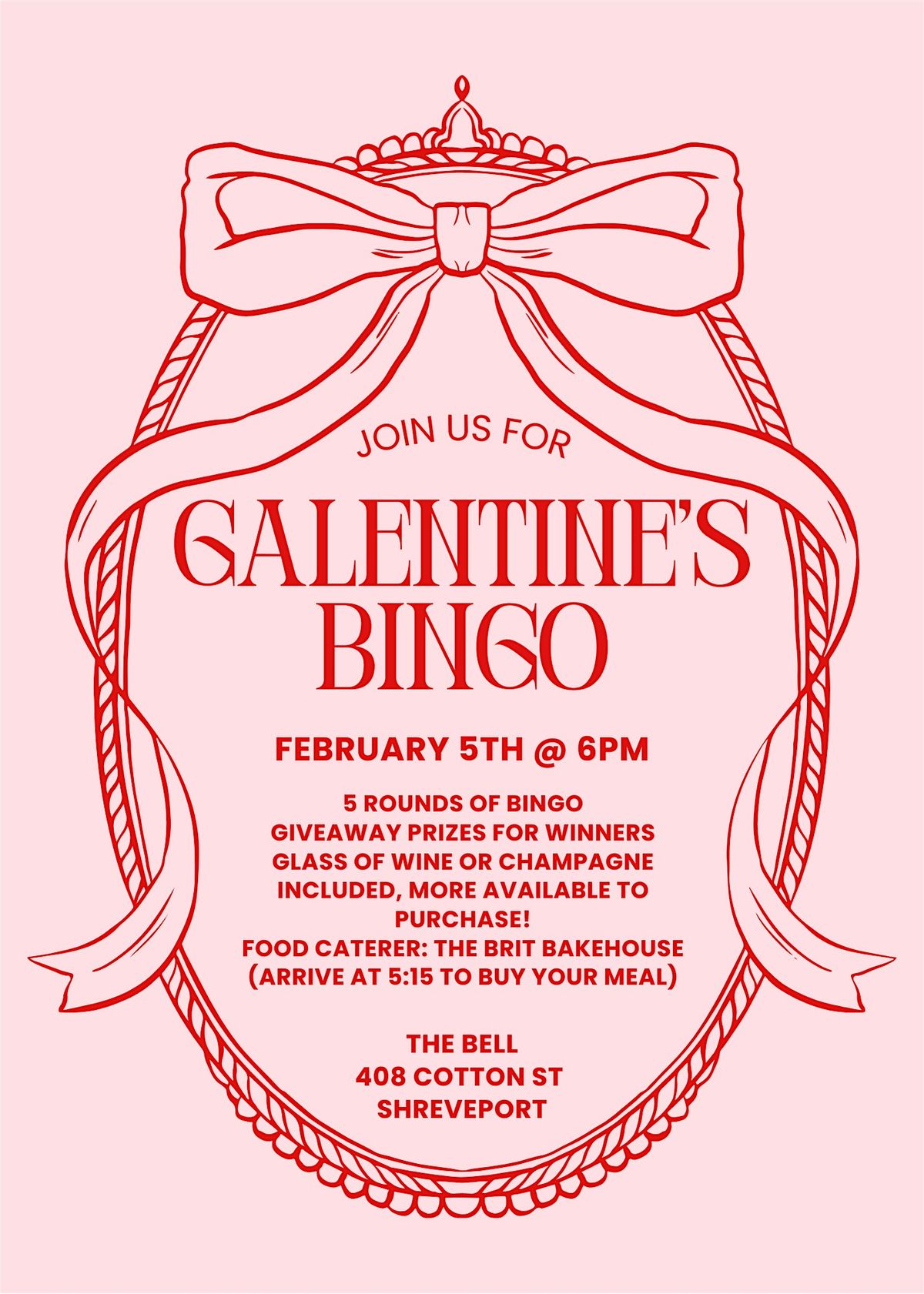 Galentines Bingo at The Bell