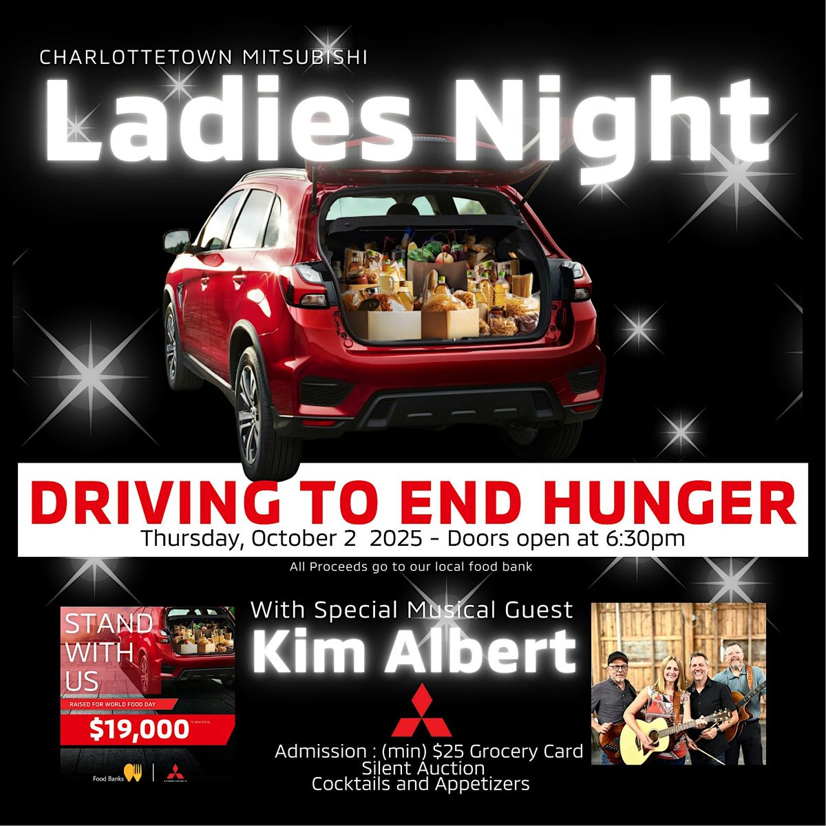 Ladies Night at Mitsubishi-Driving to end hunger!