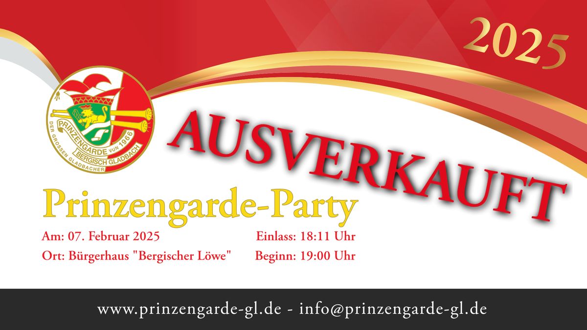 Prinzengarde-Party 2025