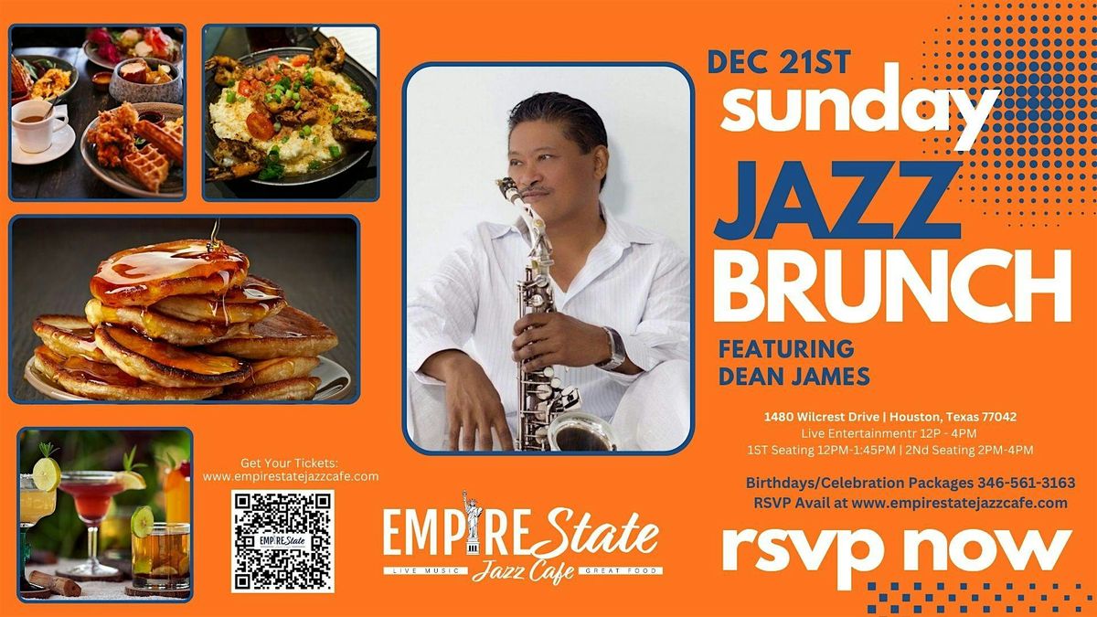 12\/21- Sunday Jazz Brunch w\/Dean James (2 PM Seating)