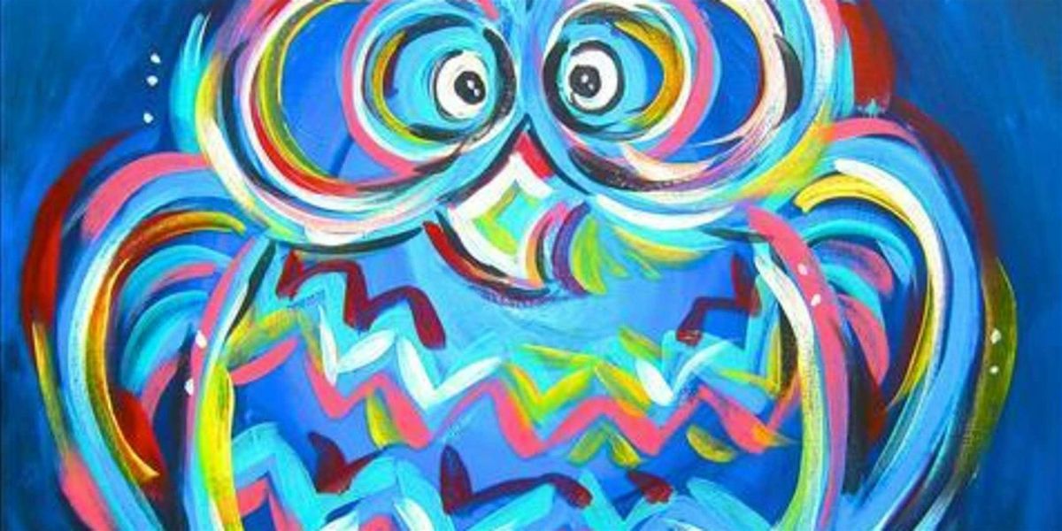 Cute Neon Owl - Paint and Sip by Classpop!\u2122