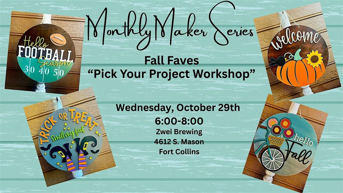 Fall Faves Sign Workshop