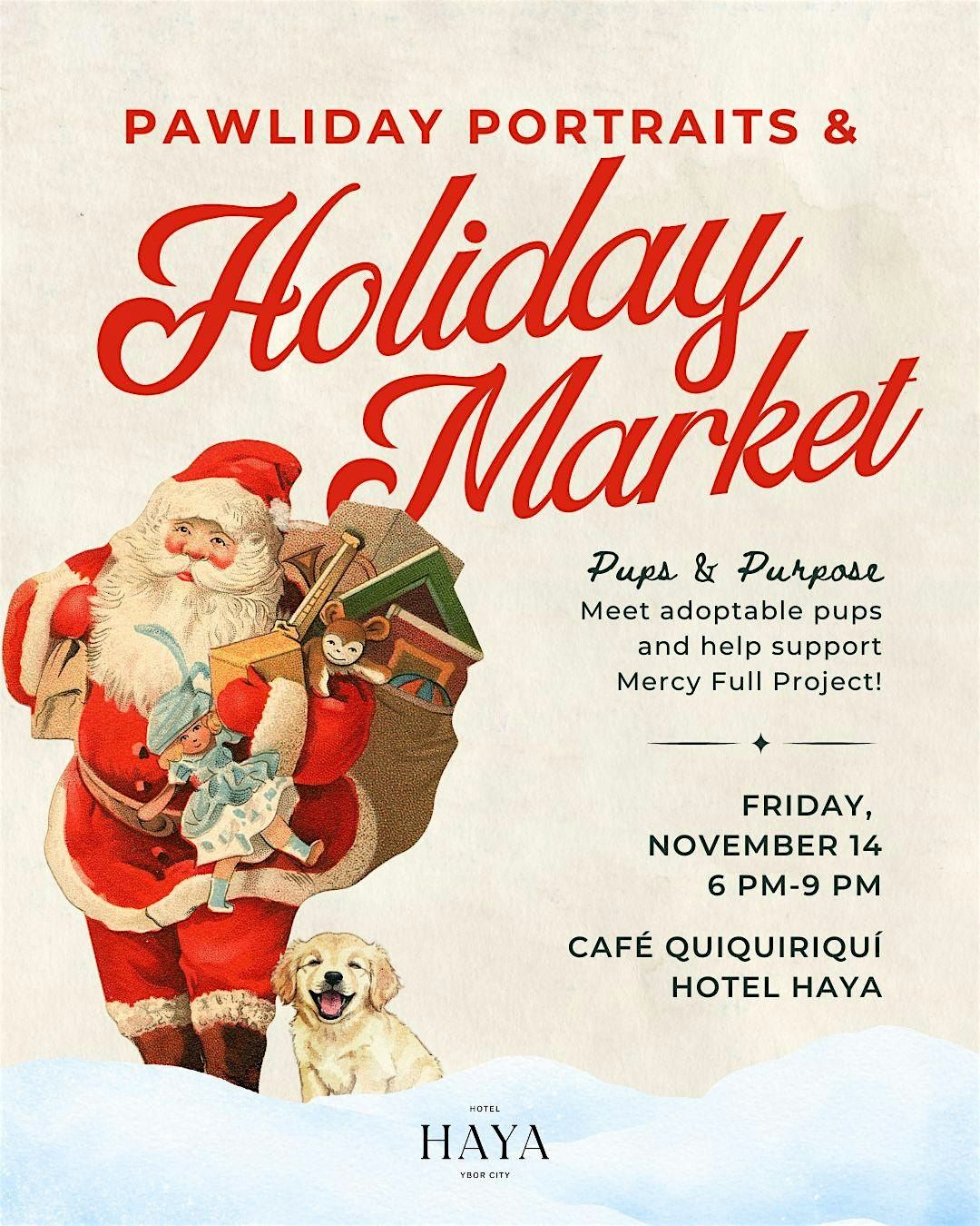 Pawliday Portraits & Holiday Market at Hotel Haya