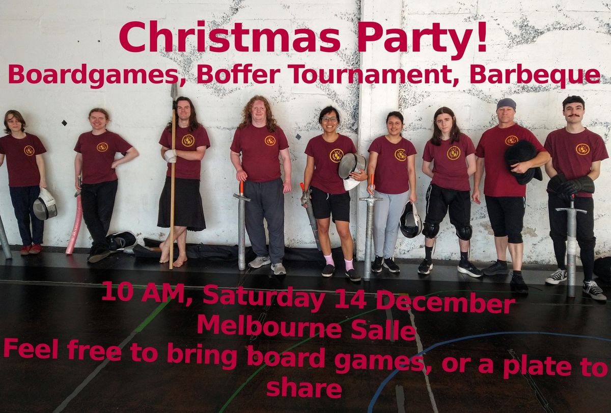 Christmas Party - Boardgames, Boffer Tournament, Barbeque