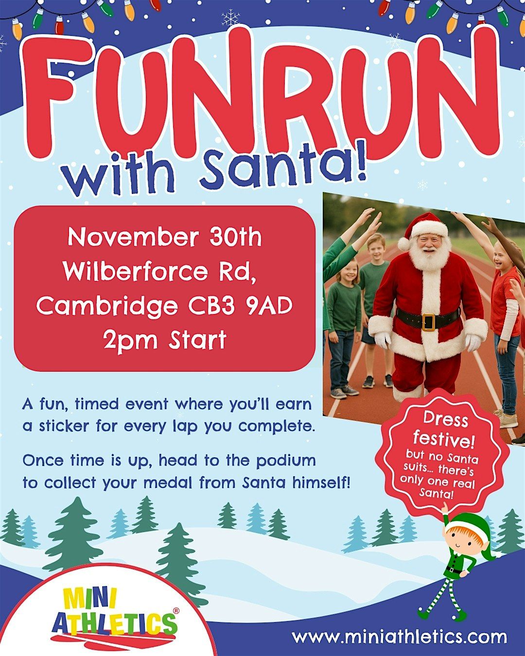 Experience Christmas in a whole new way\u2026.a Santa Fun Run!