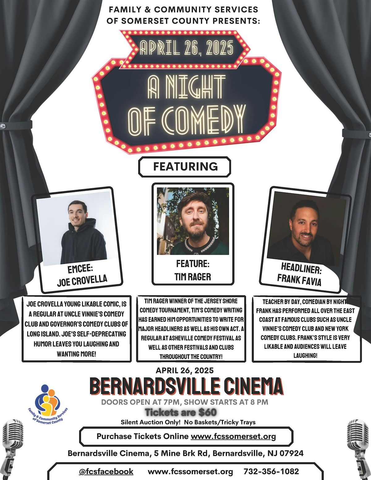 13th Annual - A Night Of Comedy - April 26, 2025