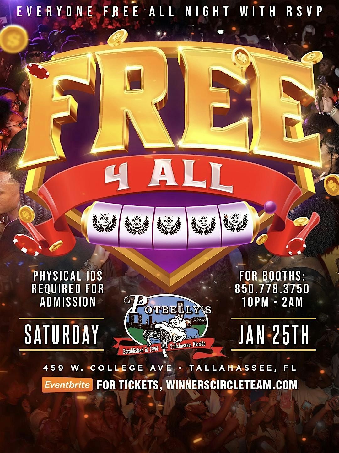 FREE 4 ALL; THE BIGGEST PARTY OF THE YEAR