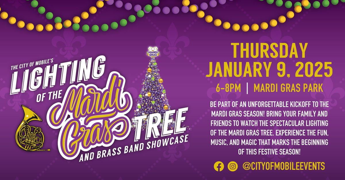 Lighting of the Mardi Gras Tree