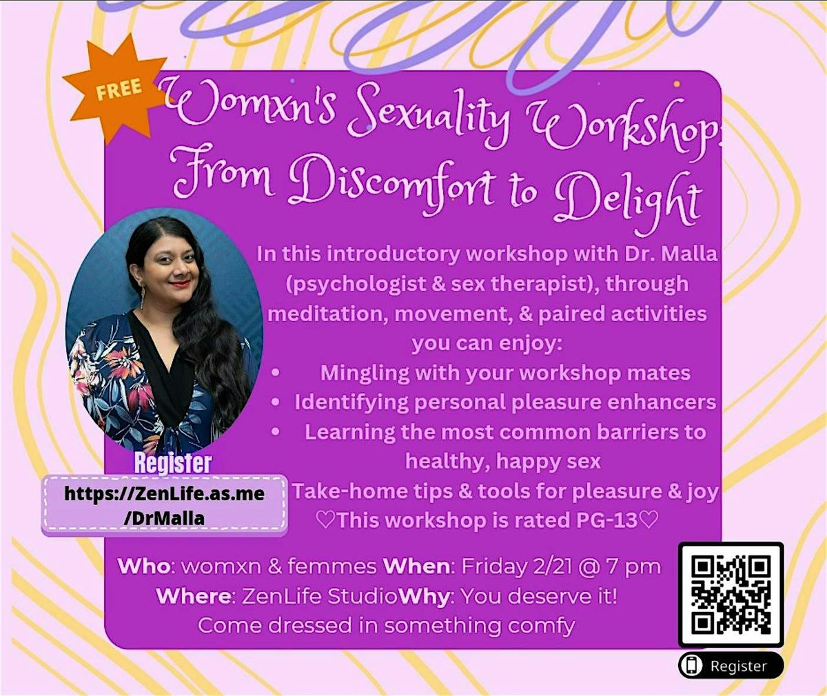 Womxn's Sexuality Workshop From Discomfort to Delight