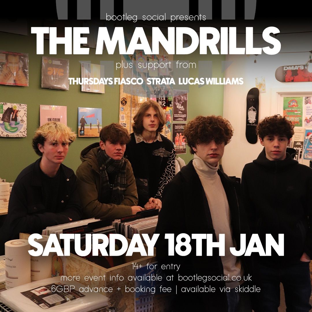 The Mandrills, Thursdays Fiasco, Strata, Lucas Williams at Bootleg Social, Blackpool