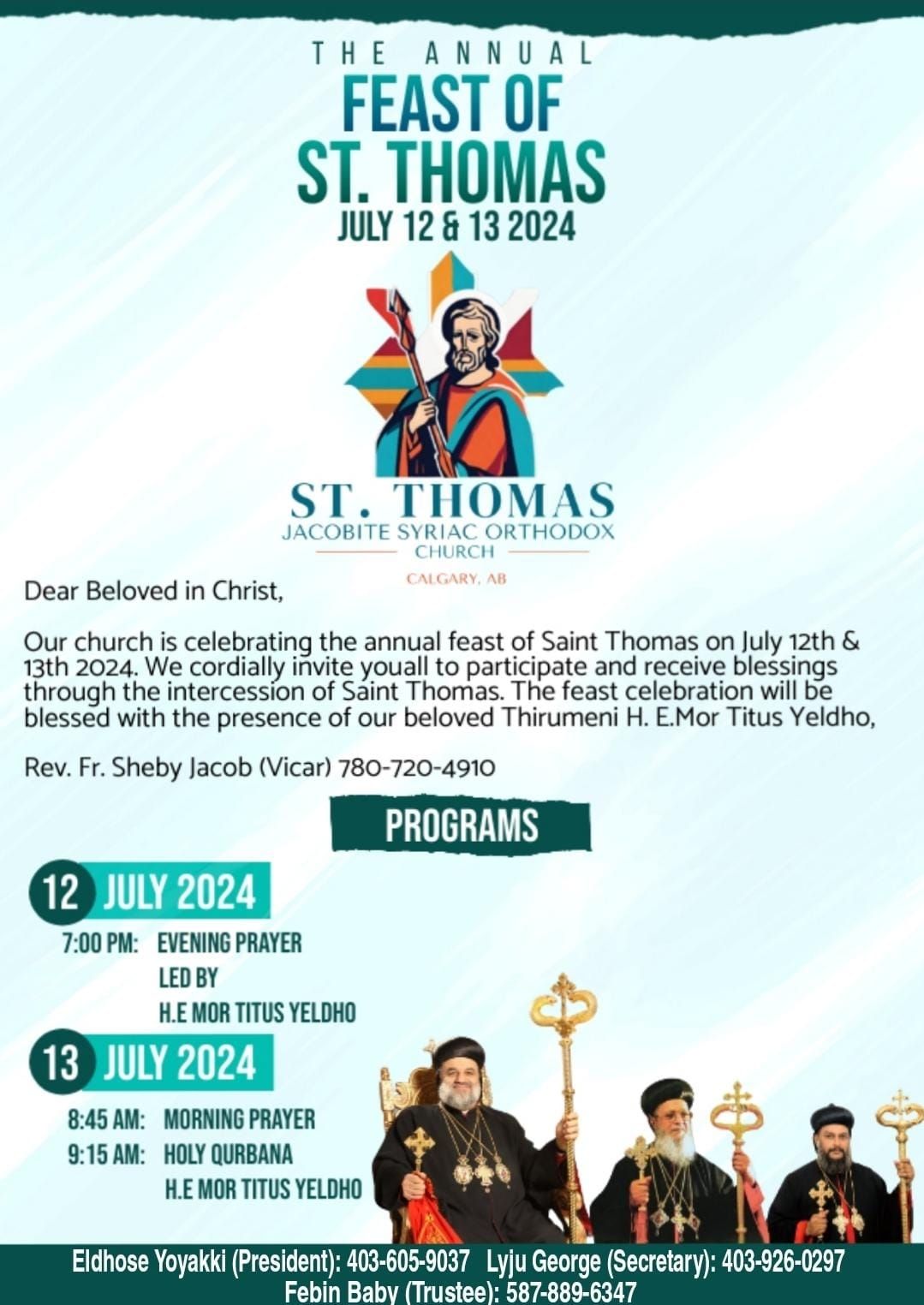 Feast of St Thomas 