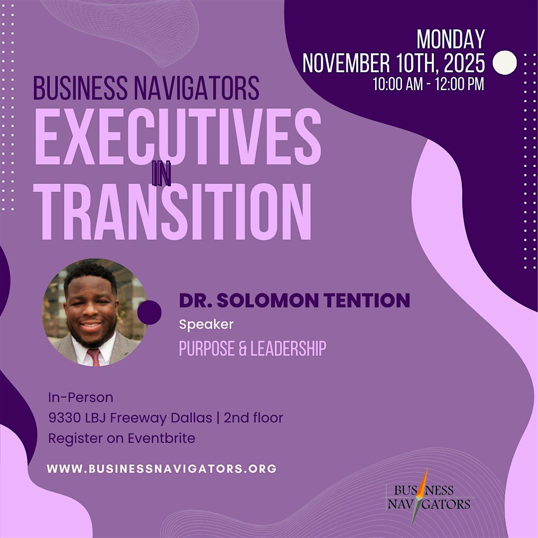 November 10th Executives in Transition