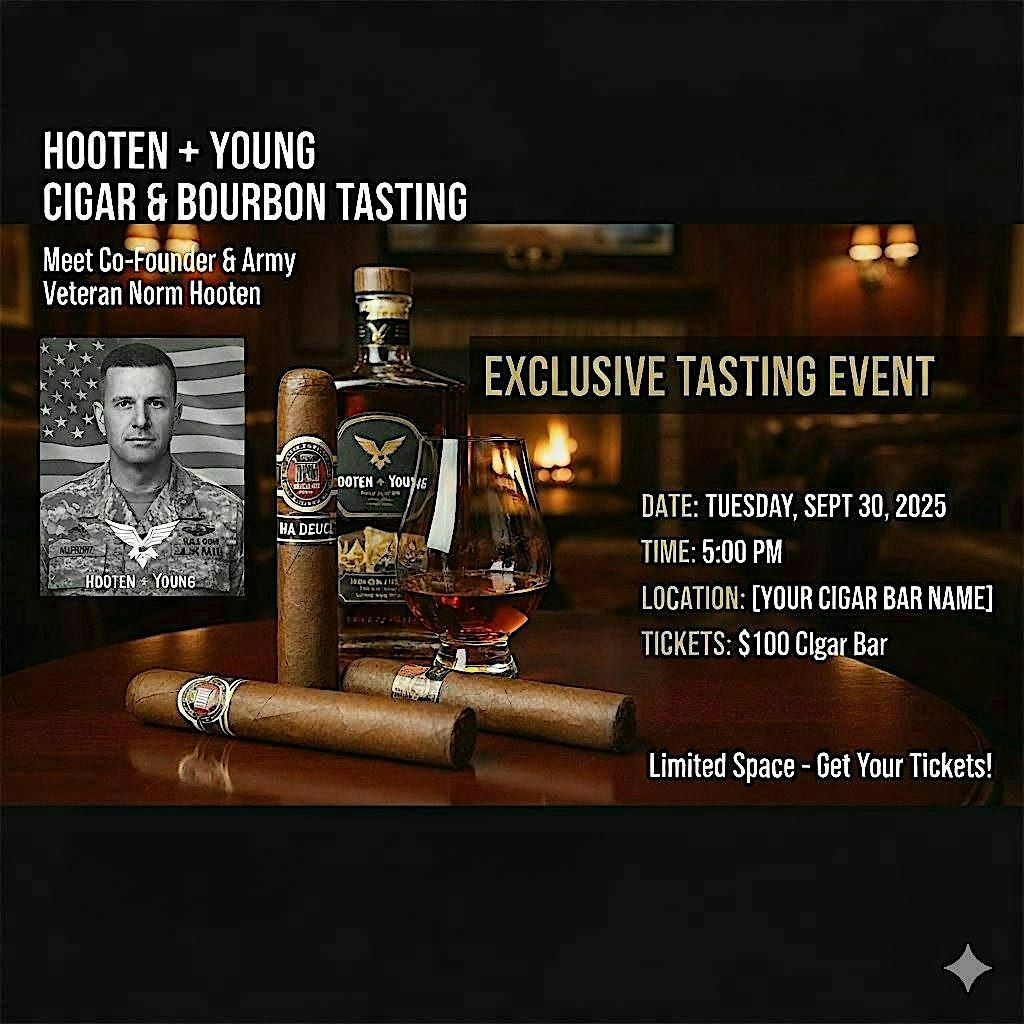 Hooten + Young Cigar & Bourbon Meet & Greet