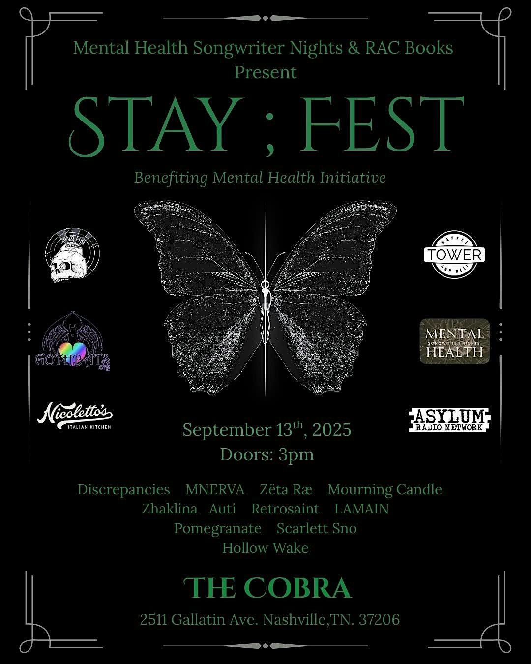 Venue & Front Bar: Stay ; Fest