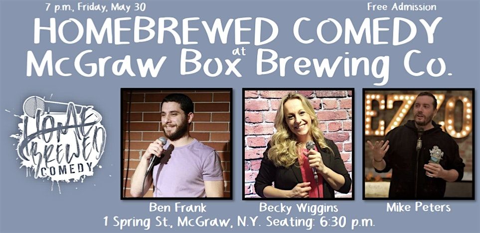 Homebrewed Comedy at McGraw Box Brewing Co.