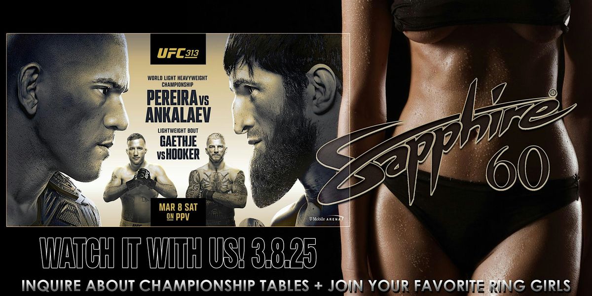 UFC 313: Pereira vs. Ankalaev at Sapphire 39