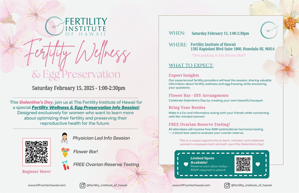 Fertility Wellness & Egg Preservation - Celebrate Galentine's Day!