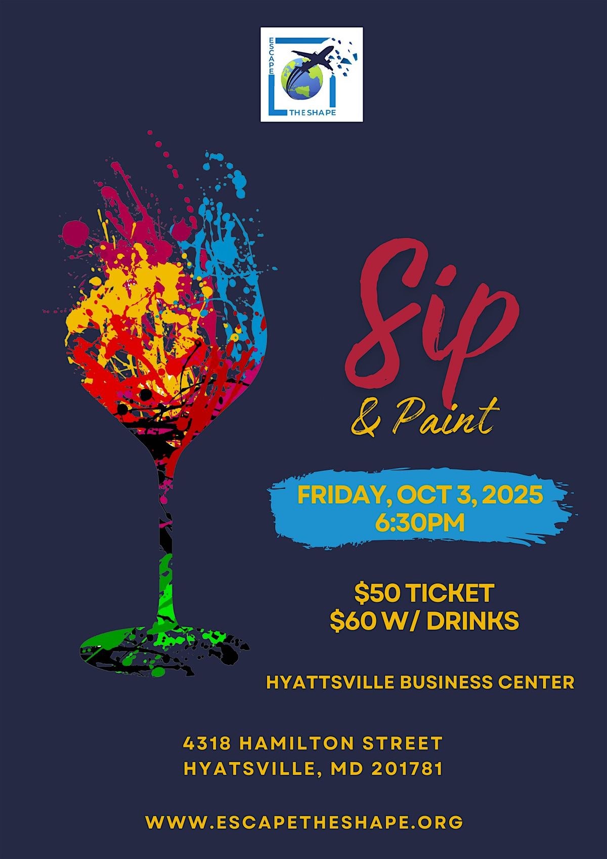 Sip & Paint ETS Fundraiser