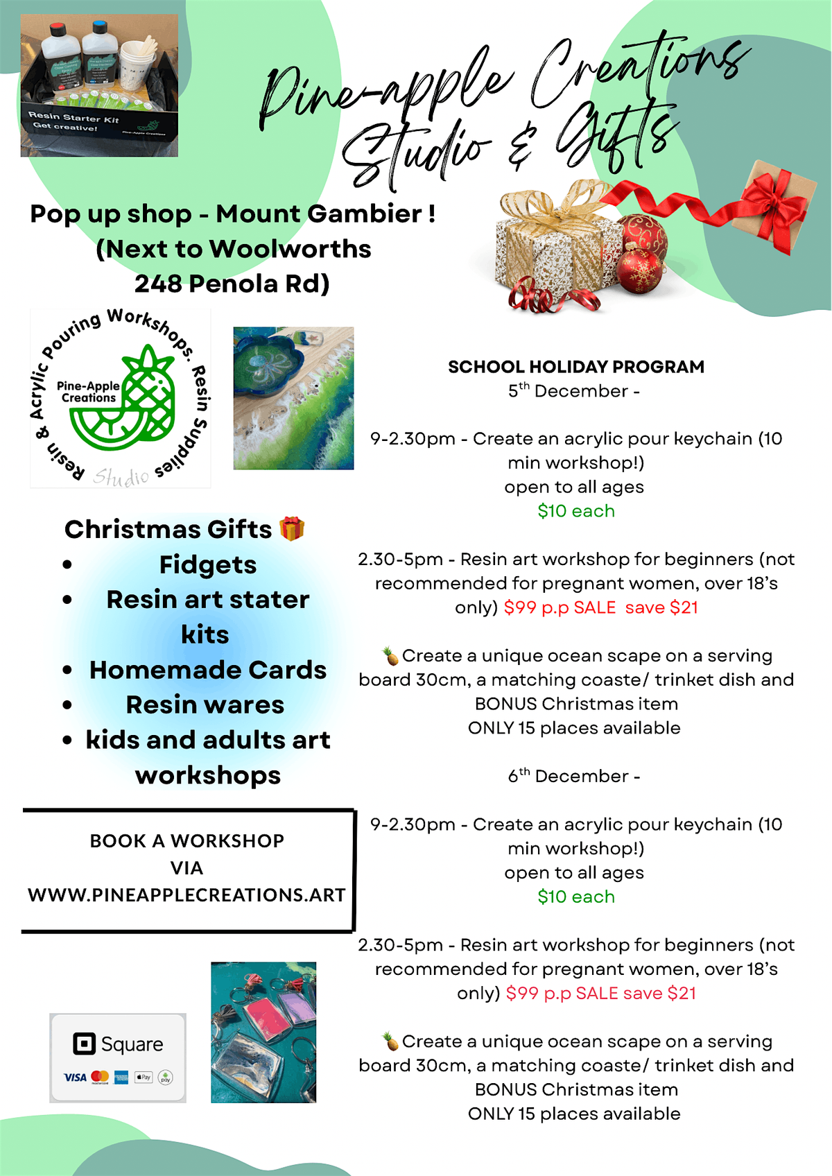 Resin art workshop (MT GAMBIER)